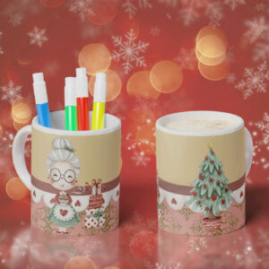 10 Taza de Navidad Mamá Noel Arbol de navidad