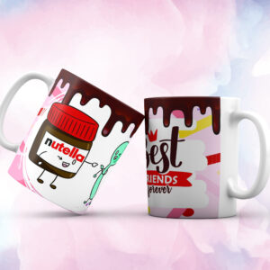 Taza Best Friends 01 - Nutella y Cuchara