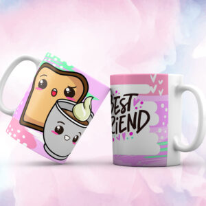 Taza Best Friends 02 - Tostada y Café