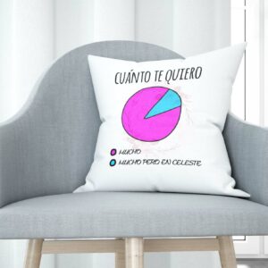 Cojín tacto algodón - Cuánto te quiero