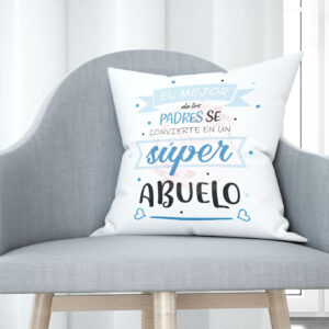 Cojín tacto algodón - El mejor de los padres se convierte en superhéroe