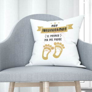 Cojín tacto algodón - Hoy inauguramos el primer día del padre
