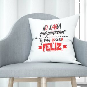 Cojín tacto algodón - No sabía qué ponerme y me puse feliz.