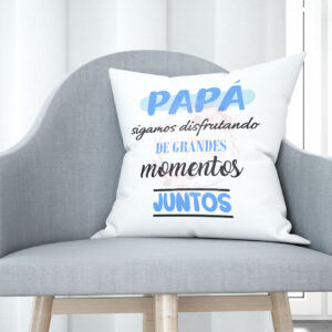 Cojín tacto algodón - Papá sigamos disfrutando de grandes momentos juntos