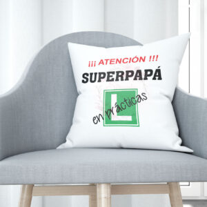 Cojín tacto algodón - Atención superpapá en prácticas