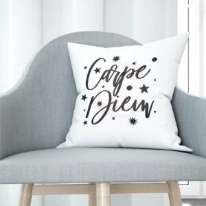 Cojín tacto algodón - Carpe diem