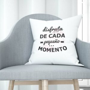 Cojín tacto algodón - Disfruta de cada pequeño momento