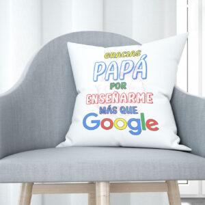 Cojín tacto algodón - Gracias papá por enseñarme más que google