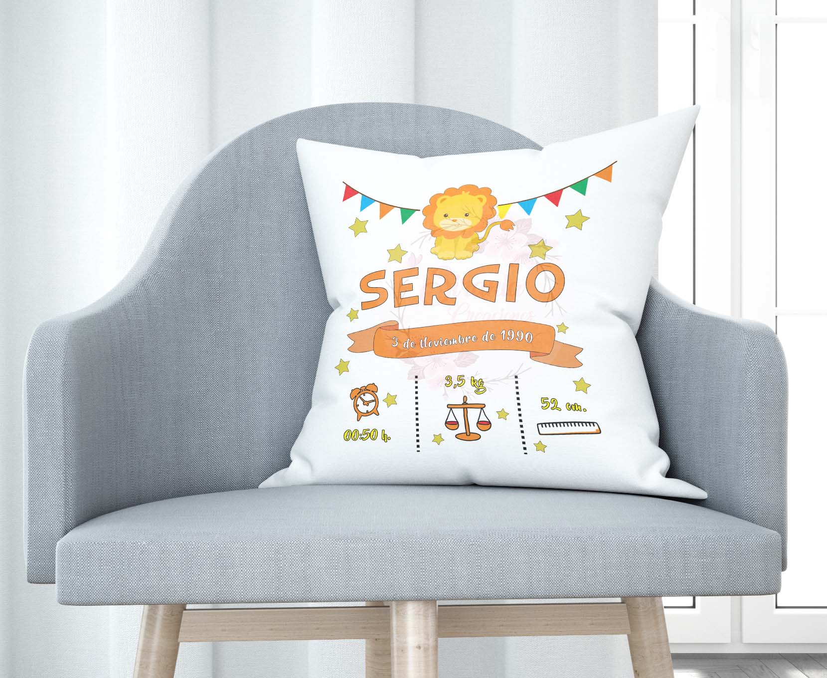 Cojín de nacimiento - León
