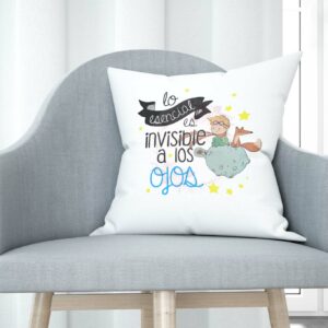 Cojín tacto algodón - Lo esencial es invisible a los ojos