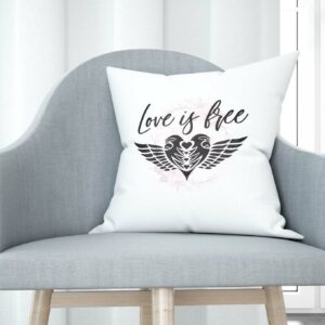 Cojín tacto algodón - Love is free