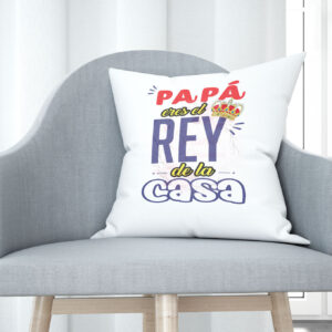 Cojín tacto algodón - Papá eres el rey de la casa