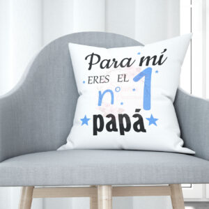 Cojín tacto algodón - Para mí eres el nº 1 papá