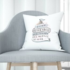 Cojín tacto algodón - Quizá no sea fácil pero seguro que merece la pena