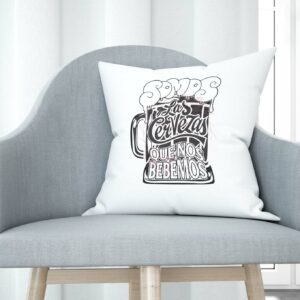 Cojín tacto algodón - Somos las cervezas que nos bebemos