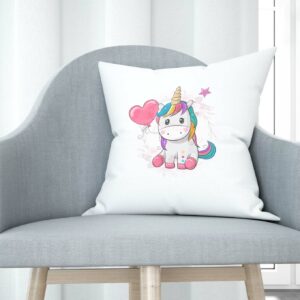 Cojín tacto algodón - Unicornio