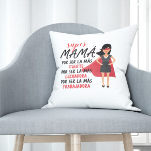 Cojín tacto algodón - Súper mamá