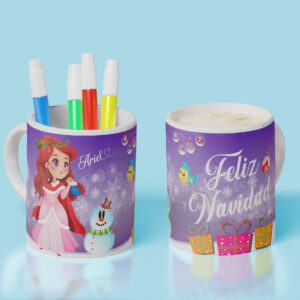 Taza Navidad Princesas 04