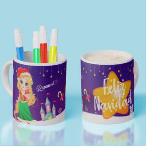 Taza Navidad Princesas 05