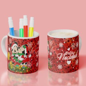 Taza Navidad Mickey y Minnie 04