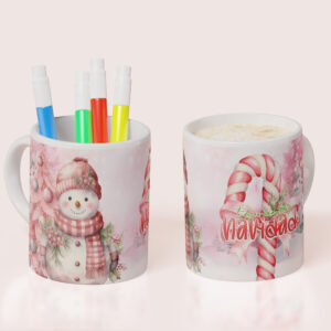Taza Navidad Rosa 03