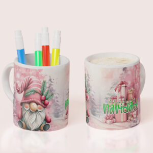 Taza Navidad Rosa 10