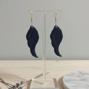 Pendientes "Aura Gris Carbono"