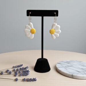 Pendientes "Media Suerte con brillo"