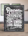 Cuadro Receta secreta...