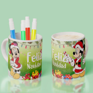 Taza Navidad Mickey y Minnie 12
