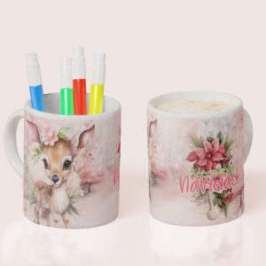 Taza Navidad Rosa 02